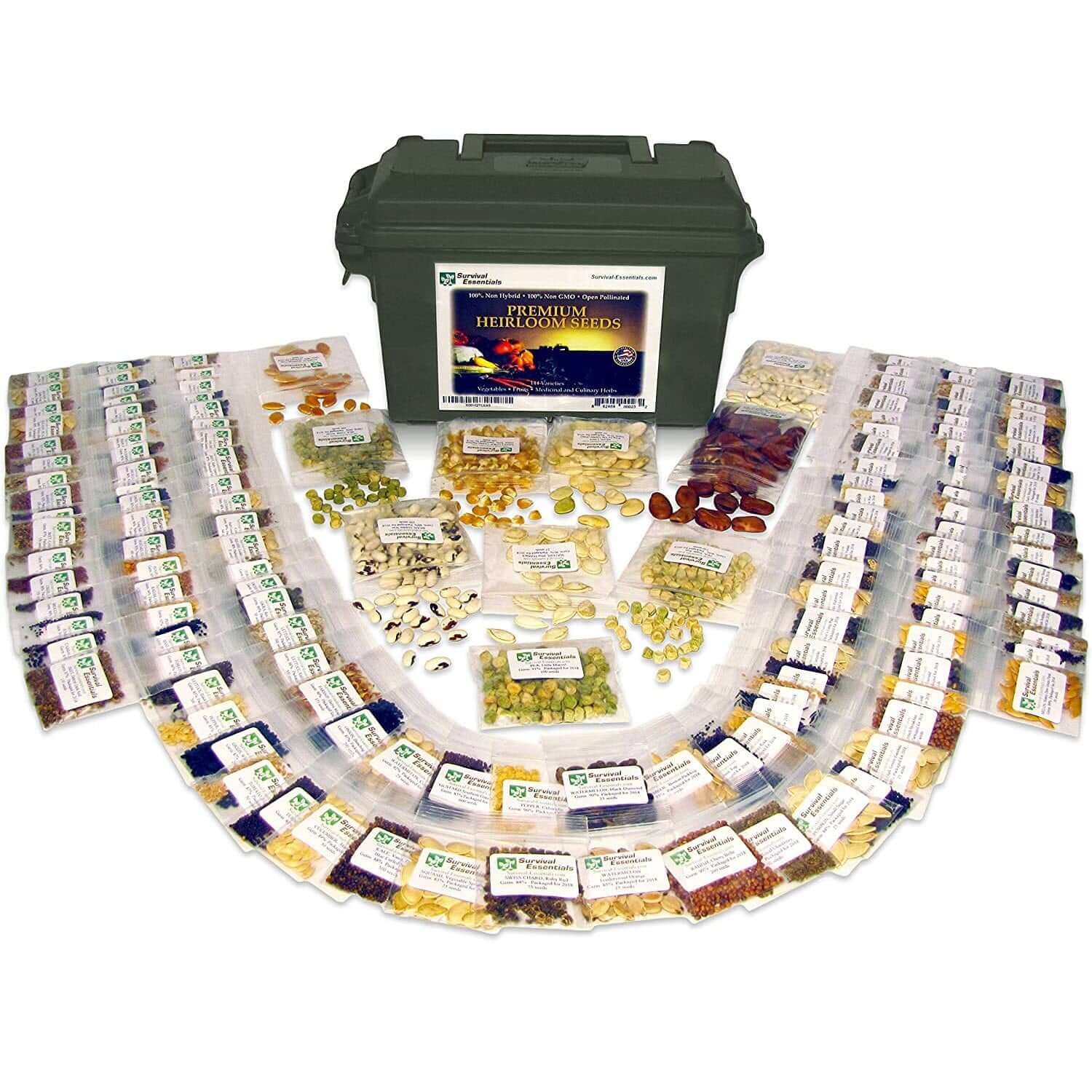 144 varieties heirloom seeds