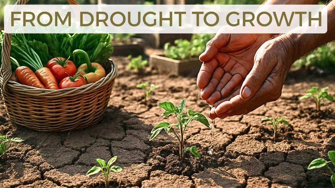 Seedlings thriving despite limited water and resources