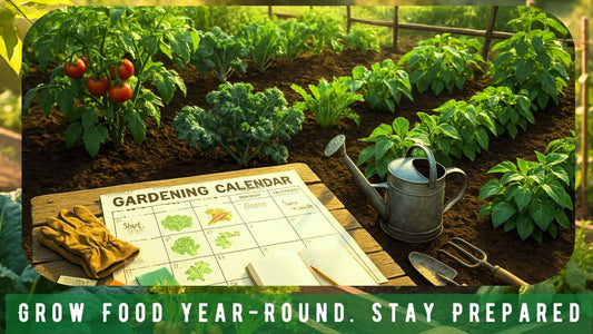 12-month seed plan schedule for year-round harvest