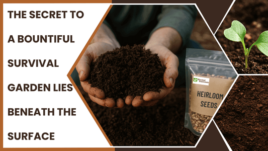 Hands full of healthy soil microbes