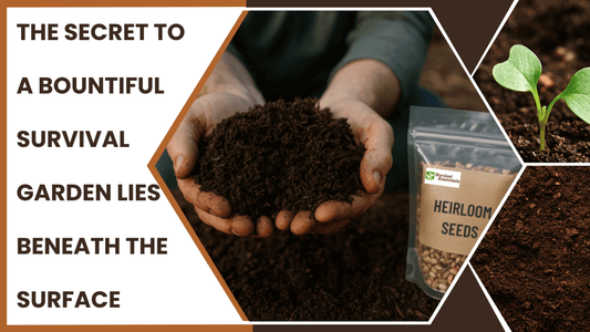 Hands full of healthy soil microbes
