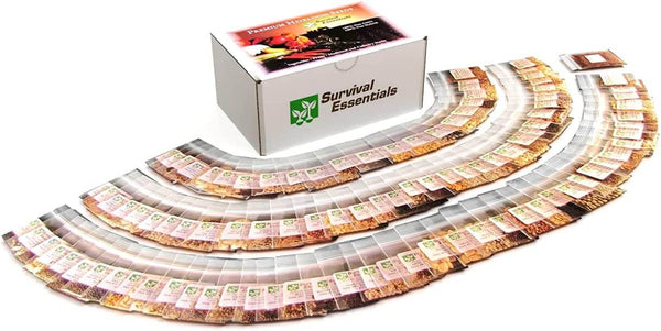 emergency garden seeds Survival Essentials 100-Variety Heirloom Seed Vault – Non-GMO,  Open-Pollinated Seeds