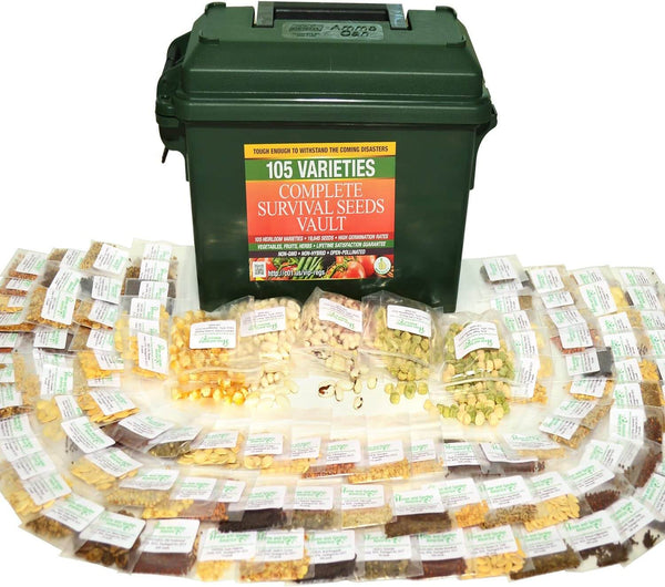 secret garden seed vault Survival Garden Heirloom Seed Vault – 105 Non-GMO Varieties – Survival Essentials